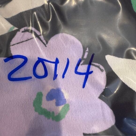 Nasty Gal Black Floral Print Dress Empire Waist Pintuck Blue White Size 2 - Picture 11 of 11